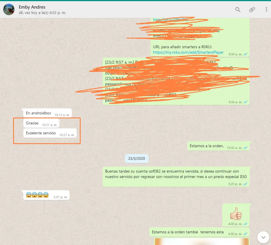 Cliente - Excelente servicio